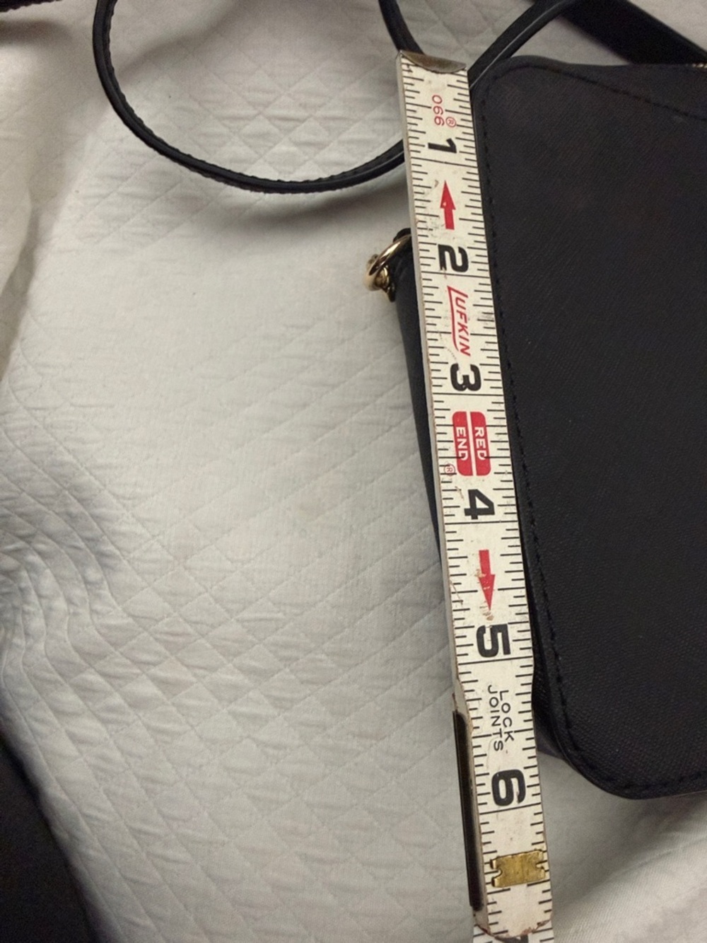 Michael Kors Black Saffiano Leather Crossbody w Gold Chain 9.5"W X 6.5"H X 2"D - Picture 13 of 14